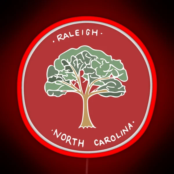 Raleigh North Carolina RGB Neon Sign