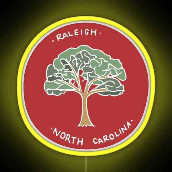 Raleigh North Carolina RGB Neon Sign