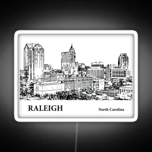 Raleigh North Carolina RGB Neon Sign