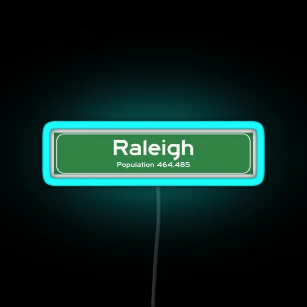 Raleigh North Carolina Sign RGB Neon Sign