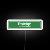 raleigh north carolina sign rgb neon sign white
