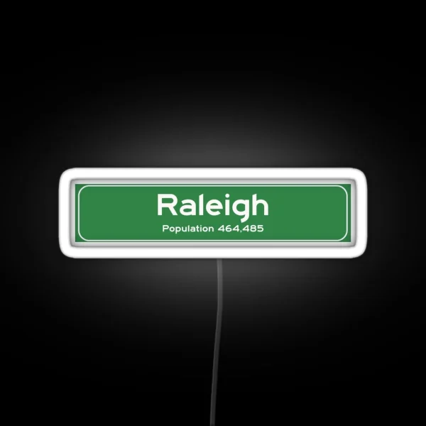 Raleigh North Carolina Sign RGB Neon Sign