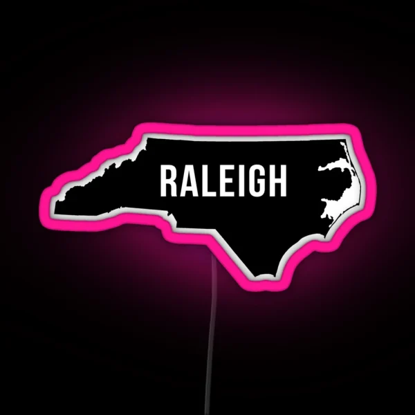 Raleigh North Carolina Silhouette RGB Neon Sign