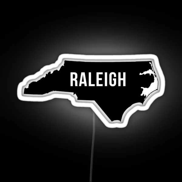 Raleigh North Carolina Silhouette RGB Neon Sign