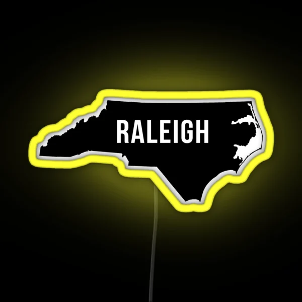 Raleigh North Carolina Silhouette RGB Neon Sign
