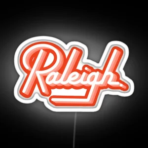 Raleigh Retro Red RGB Neon Sign