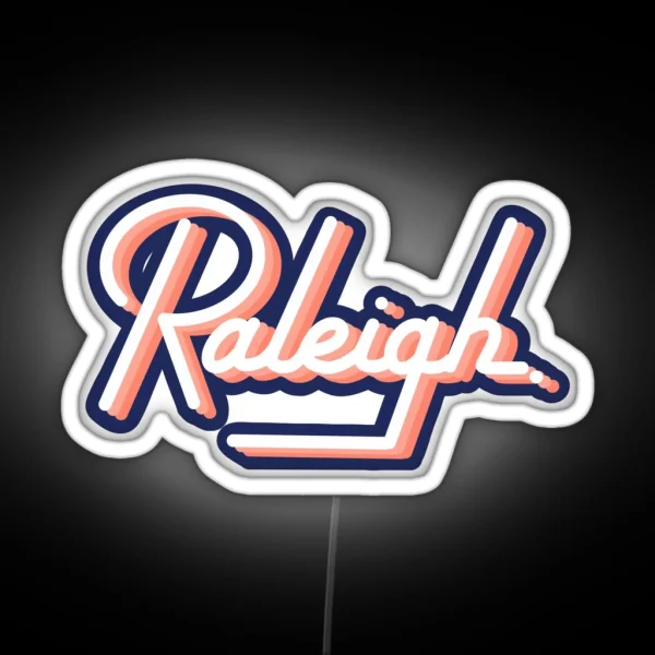 Raleigh Retro RGB Neon Sign