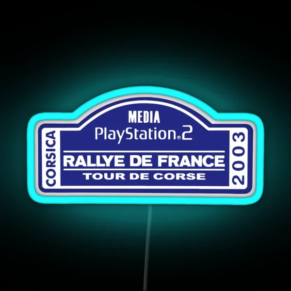 Rallye De France Tour De Corse 2003 RGB Neon Sign