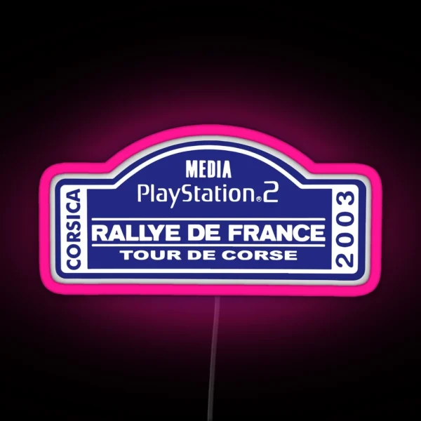 Rallye De France Tour De Corse 2003 RGB Neon Sign