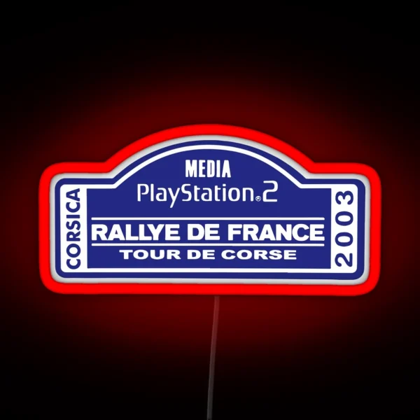 Rallye De France Tour De Corse 2003 RGB Neon Sign
