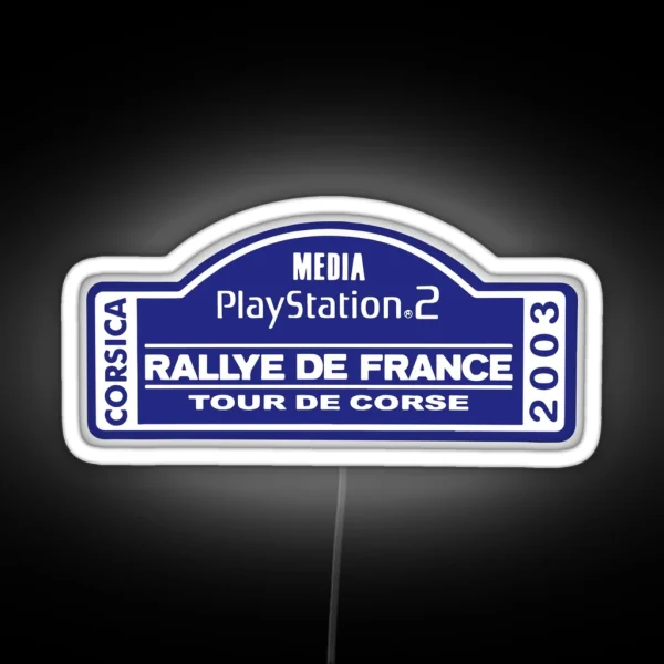 Rallye De France Tour De Corse 2003 RGB Neon Sign