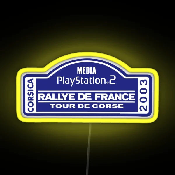 Rallye De France Tour De Corse 2003 RGB Neon Sign
