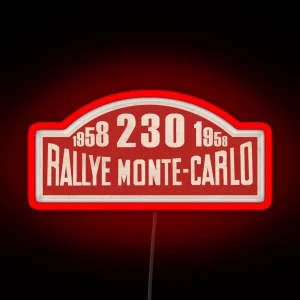 Rallye Monte Carlo 1958 Sign RGB Neon Sign