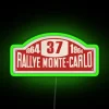 1964 Monte Carlo Rallye Neon Sign with RGB Lighting - Vintage Green