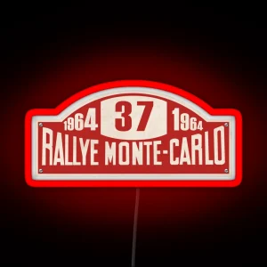 Rallye Monte Carlo 1964 Sign RGB Neon Sign