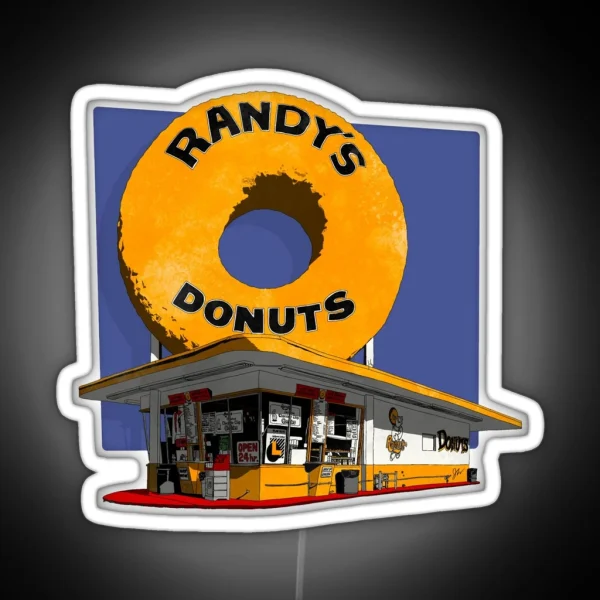 Randy S Donuts Los Angeles Inglewood California RGB Neon Sign