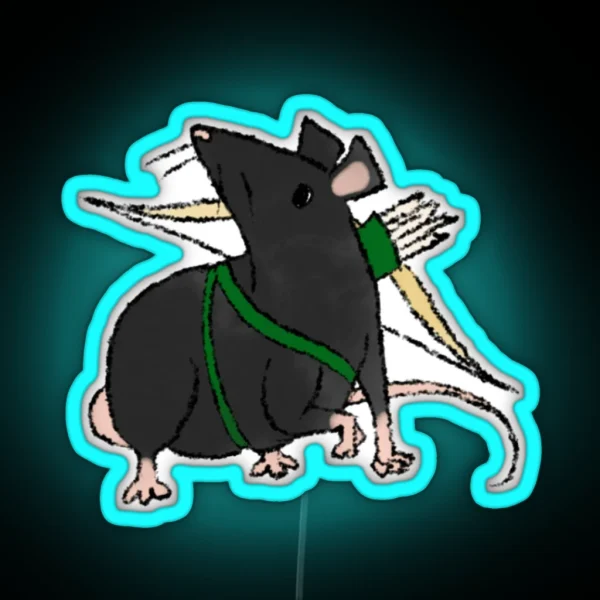 Ranger Rat Dandd Creatures RGB Neon Sign