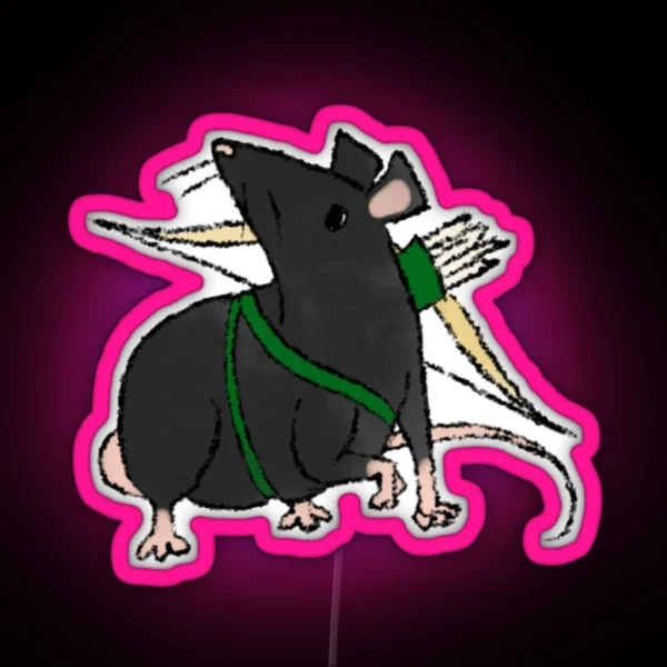 Ranger Rat Dandd Creatures RGB Neon Sign