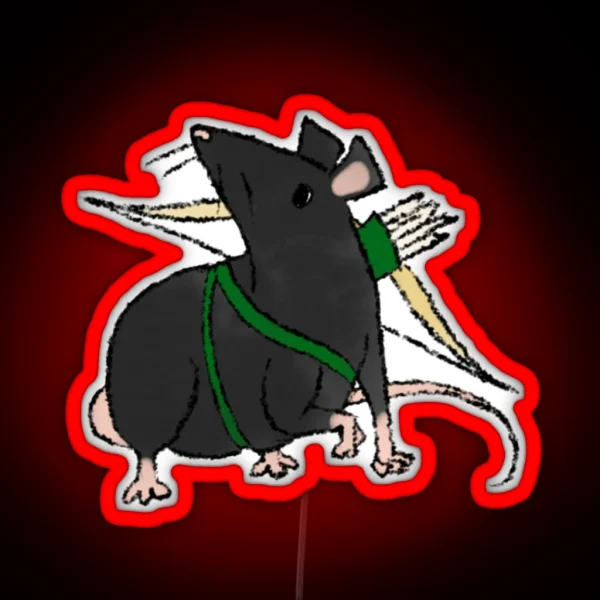 Ranger Rat Dandd Creatures RGB Neon Sign