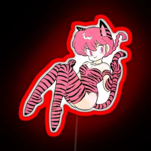 Ranma 1 2 Pink Tiger Ranma RGB Neon Sign