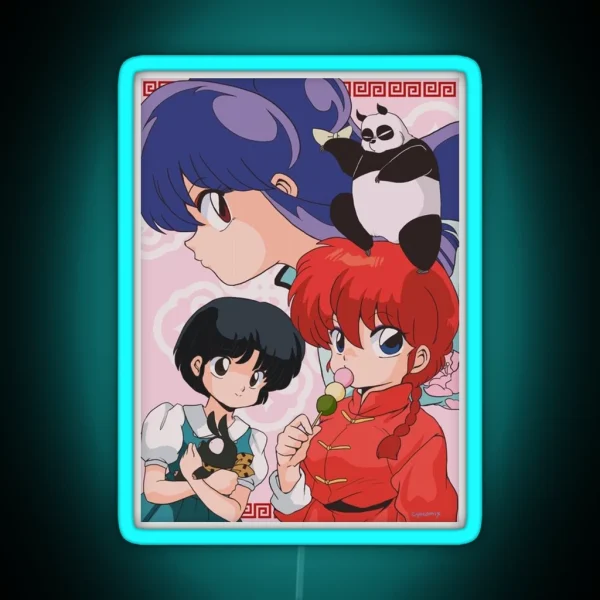 Ranma 1 2 RGB Neon Sign