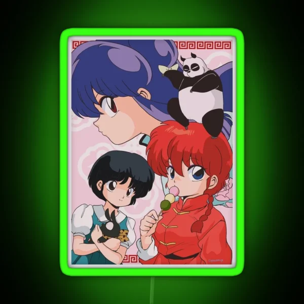 Ranma 1 2 RGB Neon Sign
