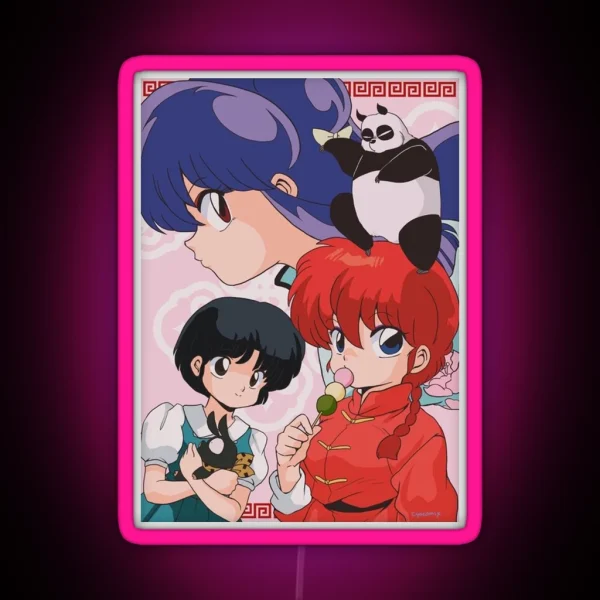 Ranma 1 2 RGB Neon Sign