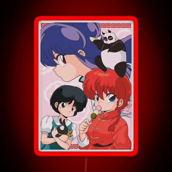 Ranma 1 2 RGB Neon Sign