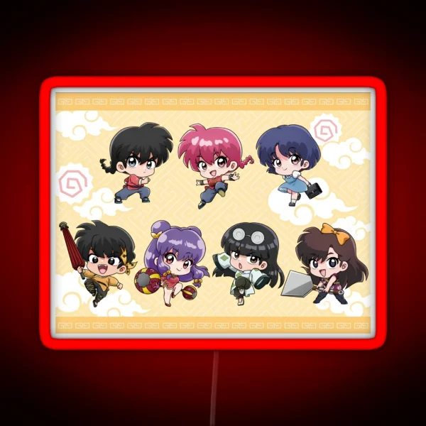 Ranma 1 2 Team Kawaii HD RGB Neon Sign