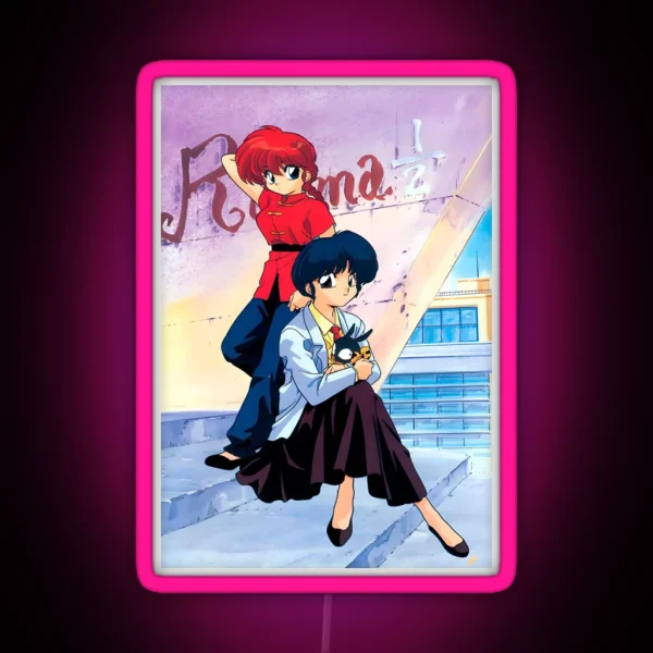 Ranma Akane Tendo And P Chan RGB Neon Sign