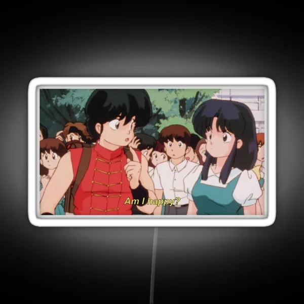 Ranma Am I Happy RGB Neon Sign