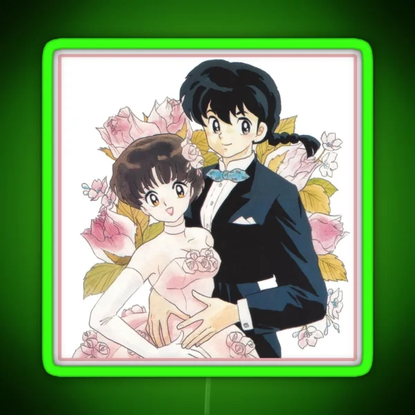 Ranma And Akane Tendo Married Ranma 1 2 Collection RGB Neon Sign