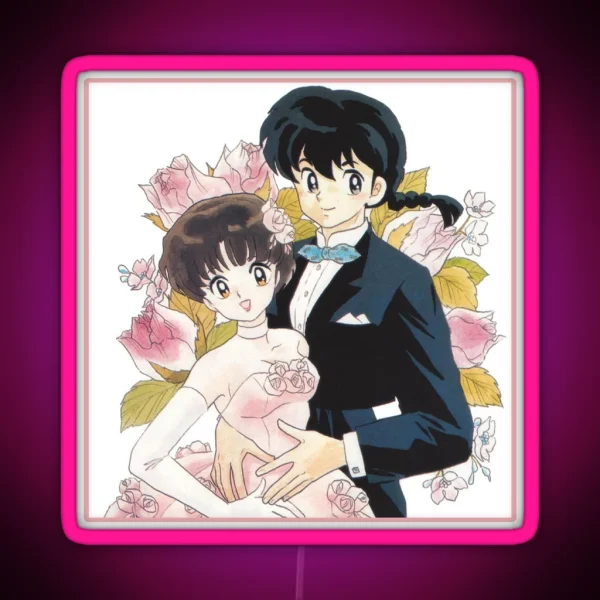 Ranma And Akane Tendo Married Ranma 1 2 Collection RGB Neon Sign