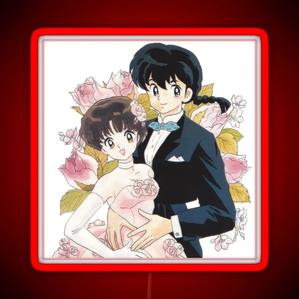 Ranma And Akane Tendo Married Ranma 1 2 Collection RGB Neon Sign