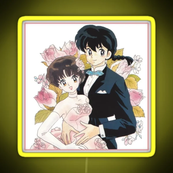 Ranma And Akane Tendo Married Ranma 1 2 Collection RGB Neon Sign