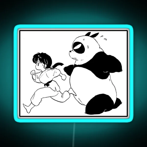 Ranma And Genma Panda Ranma 1 2 Collection RGB Neon Sign