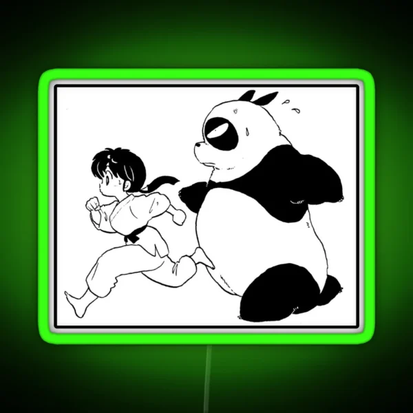 Ranma And Genma Panda Ranma 1 2 Collection RGB Neon Sign