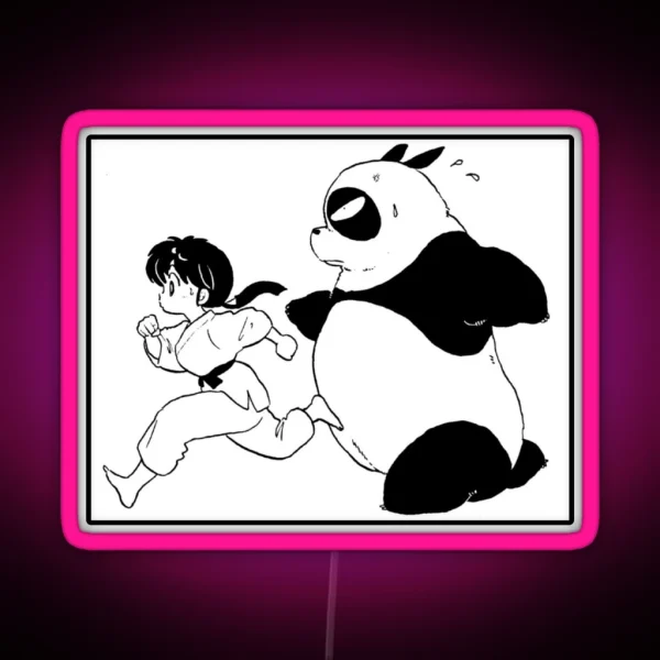 Ranma And Genma Panda Ranma 1 2 Collection RGB Neon Sign
