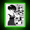 Ranma and Genma Saotome from Ranma ½ Special Edition with RGB Neon Sign - Green.