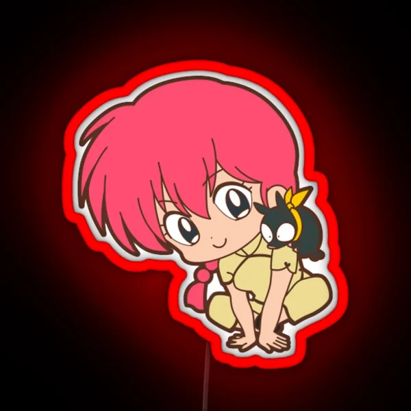 RANMA And P CHAN CHIBI RANMA 1 2 RGB Neon Sign