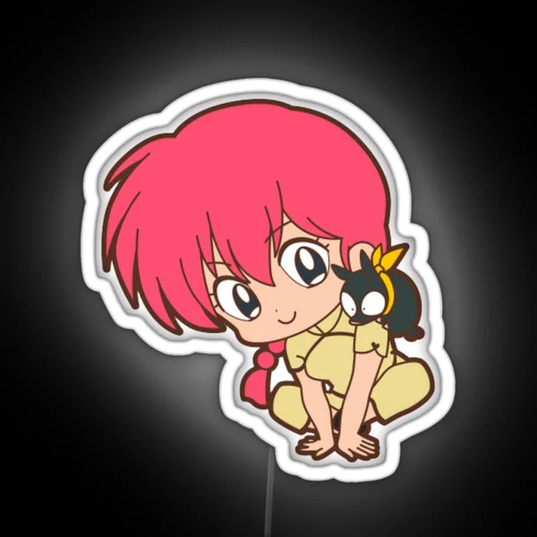 RANMA And P CHAN CHIBI RANMA 1 2 RGB Neon Sign