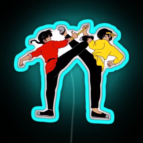 Ranma And Ryoga RGB Neon Sign