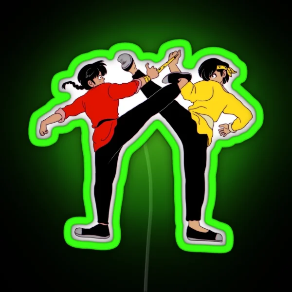 Ranma And Ryoga RGB Neon Sign