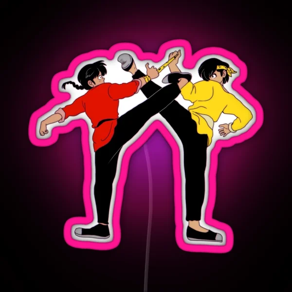Ranma And Ryoga RGB Neon Sign