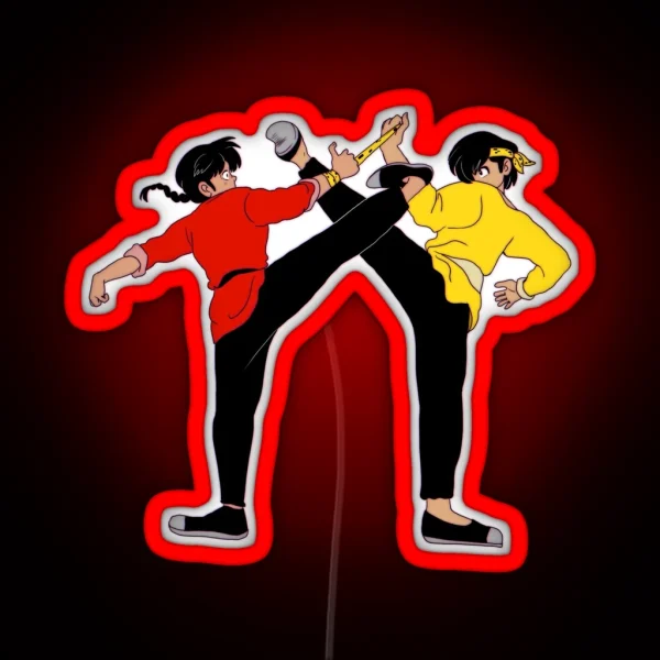 Ranma And Ryoga RGB Neon Sign