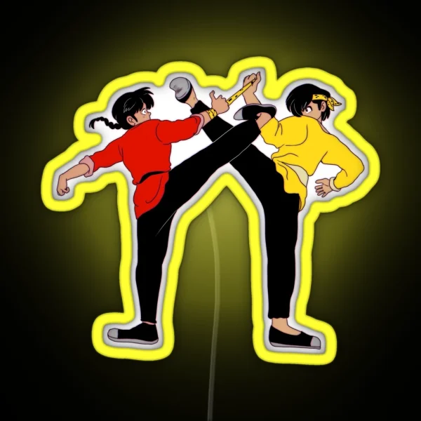 Ranma And Ryoga RGB Neon Sign