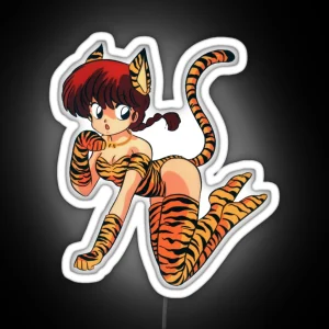 Ranma Catgirl RGB Neon Sign