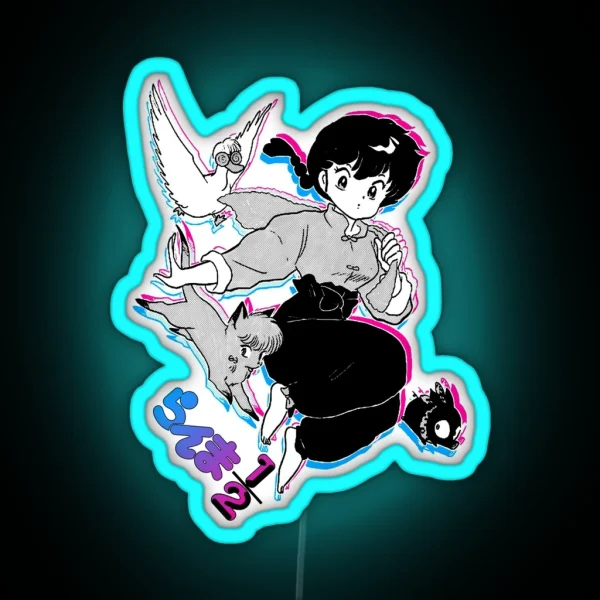 Ranma Chan And Friends RGB Neon Sign