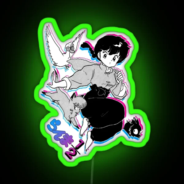 Ranma Chan And Friends RGB Neon Sign