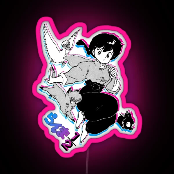 Ranma Chan And Friends RGB Neon Sign